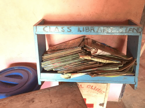 many libraries in Ghanaian schoolhouses look like this